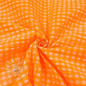 Baumwollstoff YARN DYED NEON SMALL Checks orange