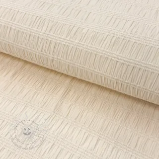 Viskosestoff CHENILLE JACQUARD ecru
