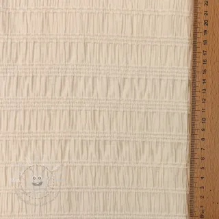 Viskosestoff CHENILLE JACQUARD ecru