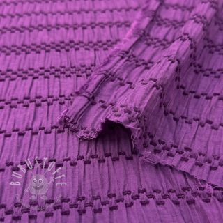 Viskosestoff CHENILLE JACQUARD cerise