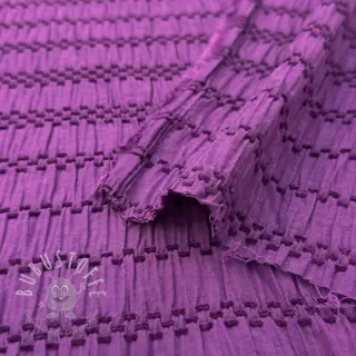 Viskosestoff CHENILLE JACQUARD cerise