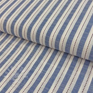 Baumwollstoff YARN DYED Stripes Nina blue