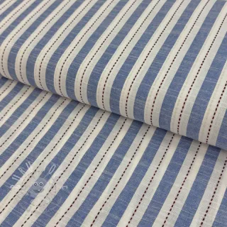 Baumwollstoff YARN DYED Stripes Nina blue