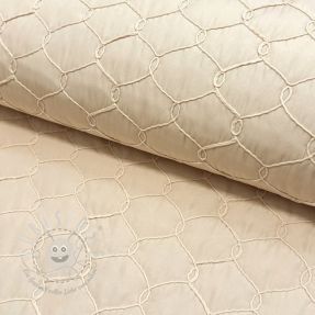 Steppstoffe Cord off white