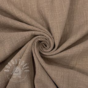 Baumwollstoff SLUB WASHED taupe