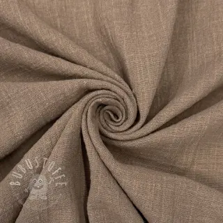 Baumwollstoff SLUB WASHED taupe