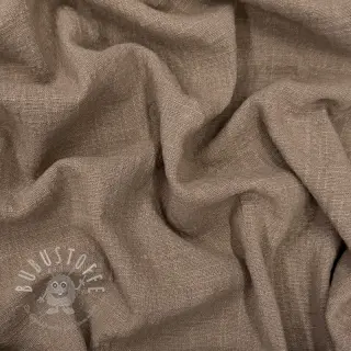 Baumwollstoff SLUB WASHED taupe