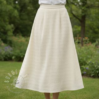 Viskosestoff CHENILLE JACQUARD ecru
