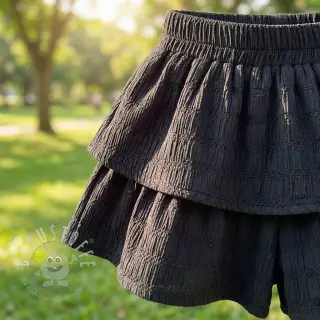Viskosestoff CHENILLE JACQUARD black
