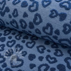 Mantelstoff TEDDY Hearts jeans