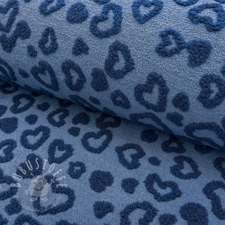 Mantelstoff TEDDY Hearts jeans