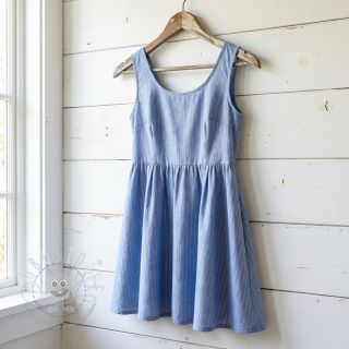 Baumwollstoff YARN DYED Stripes LUREX blue
