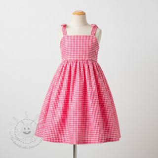 Baumwollstoff YARN DYED NEON SMALL Checks pink