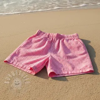 Baumwollstoff YARN DYED NEON SMALL Checks pink