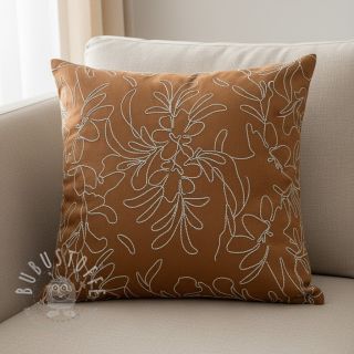 SUEDE Tape flower cinnamon