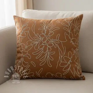SUEDE Tape flower cinnamon
