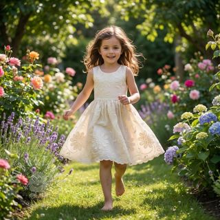 Baumwollstoff EMBROIDERY Bellagio off white