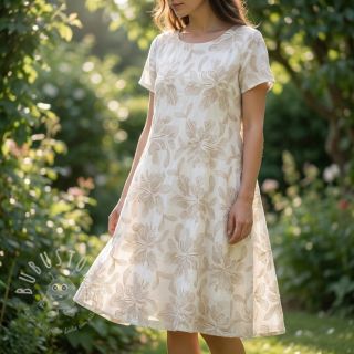 Baumwollstoff VOILE EMBROIDERY Kim off white