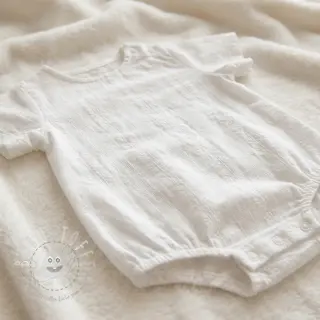 Baumwollstoff DOBBY Stripe off white