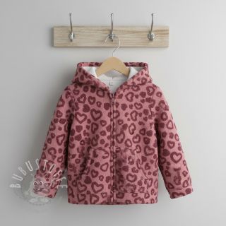 Mantelstoff TEDDY Hearts old pink