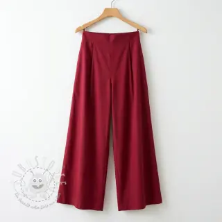 Baumwollstoff mit Viskose wine red