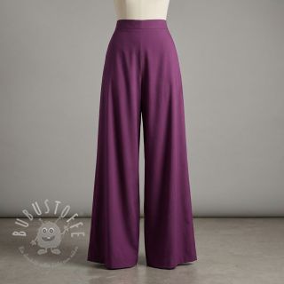 Baumwollstoff mit Viskose aubergine