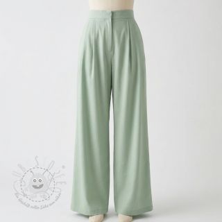 Baumwollstoff mit Viskose mint
