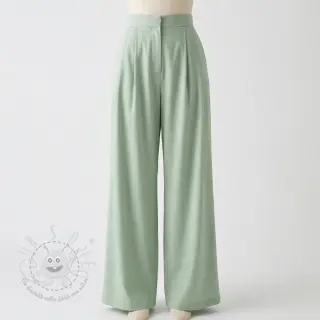 Baumwollstoff mit Viskose mint