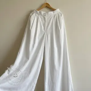 Baumwollstoff mit Viskose white