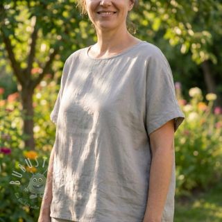 Baumwollstoff mit Viskose light grey