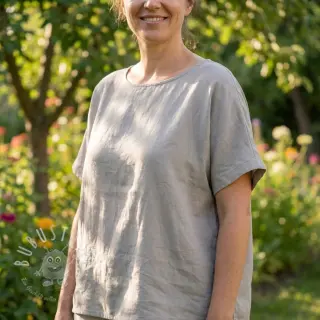 Baumwollstoff mit Viskose light grey