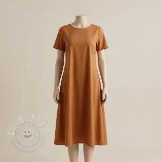 Baumwollstoff mit Viskose bronze
