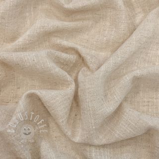 Baumwollstoff mit Leinen SLUB WASHED natural