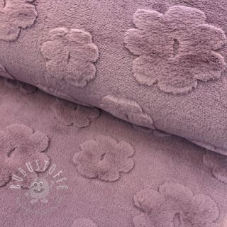 Fleece Flowers mauve