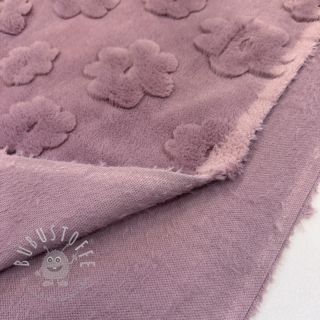 Fleece Flowers mauve