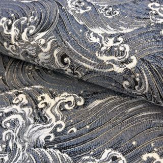 Dekostoff jacquard Swell allover argent