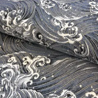 Dekostoff jacquard Swell allover argent
