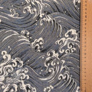 Dekostoff jacquard Swell allover argent