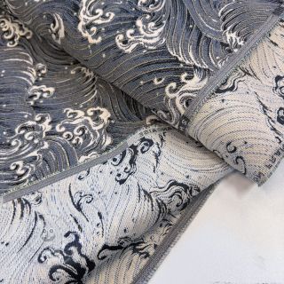 Dekostoff jacquard Swell allover argent