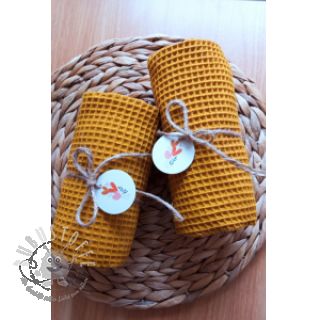 Waffelstoff ochre