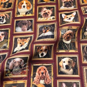 Dekostoff Dogs golden age digital print