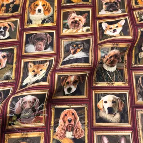 Dekostoff Dogs golden age digital print