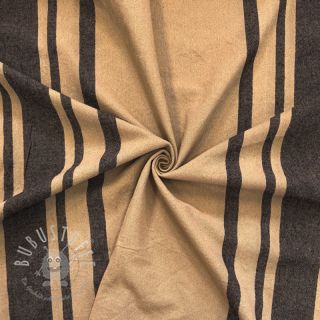 Dekostoff Bernadette stripe lin noir