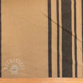 Dekostoff Bernadette stripe lin noir
