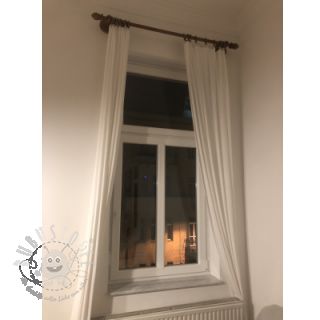 Baumwollstoff mit Leinen off white