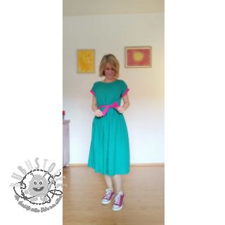 Baumwollstoff mit Leinen apple green