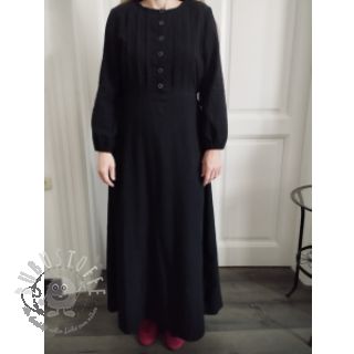 Baumwollstoff mit Leinen black