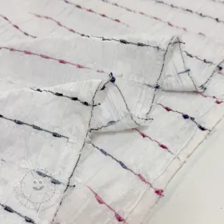 Baumwollstoff DOBBY CRINKLE Stripe white