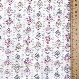 Double gauze/musselin STEPPED Flowers light pink digital print