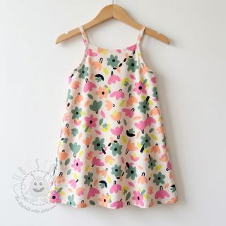 Baumwollstoff Flowers natural/green by JENNIFER BOURON ORGANIC